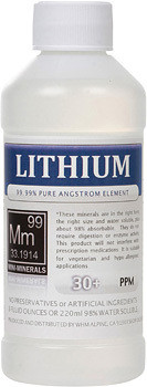 Lithium comes in 8, 16 and 128 ounce bottles.