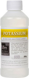 Potassium comes in 8, 16 and 128 ounce bottles.