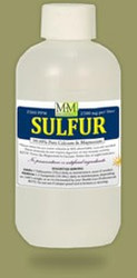 Sulfur comes in 8, 16 and 128 ounce bottles.