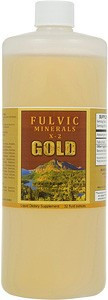 Fulvic Minerals Gold Physician's Formula X-2 comes in 32 and 128 ounce bottles.