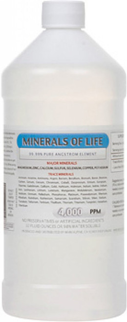 Minerals of Life comes in 16, 32 or 64 ounce bottles.