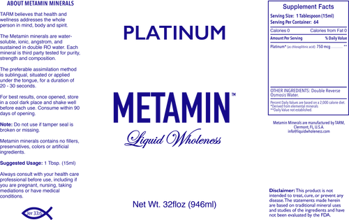 Platinum comes in 16, 32 or 128 ounce sizes, just right for your personal needs.