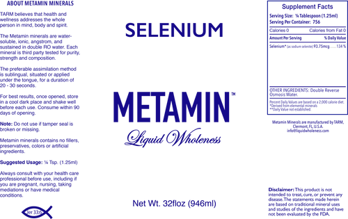 Selenium comes in 16, 32 or 128 ounce sizes, just right for your personal needs.