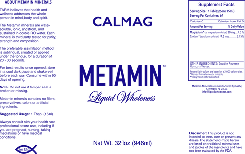 CALMAG comes in 16, 32 or 128 ounce sizes, just right for your personal needs.
