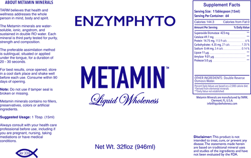 EnzymPhyto comes in 16, 32 or 128 ounce sizes, just right for your personal needs.