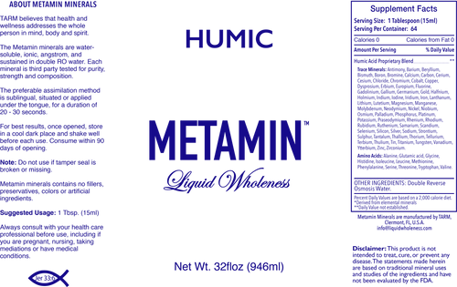 Humic comes in a 32 ounce size, just right for your personal needs.