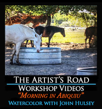 Morning In Abiquiu Watercolor Workshop with John Hulsey Zoom Recording