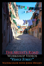 Venice Street Watercolor Workshop with John Hulsey Zoom Recording