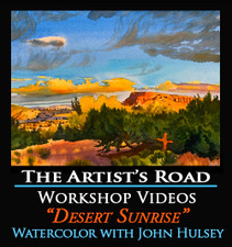 Desert Sunrise Watercolor Workshop with John Hulsey Zoom Recording