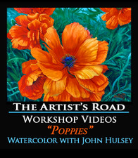 Poppies Watercolor Workshop with John Hulsey Zoom Recording