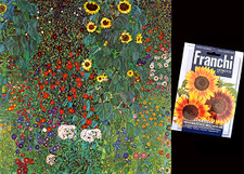The Masters' Sunflowers - Garden with Sunflowers by Gustav Klimt with Franchi Sementi Seed Packet
