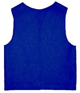 FELT Royal Blue Patch Vest with Yellow Lettering "Moose"