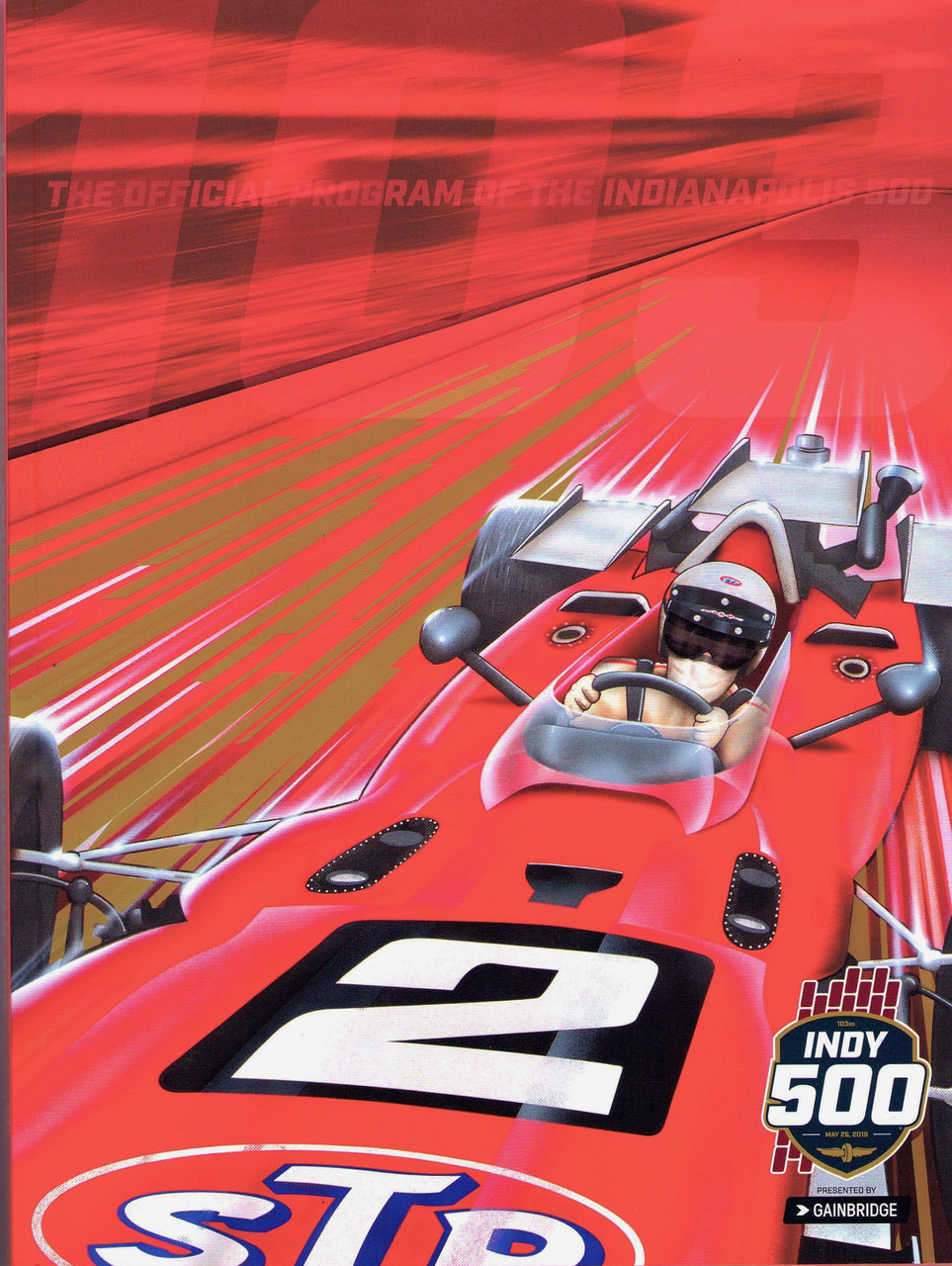 2019 Indy 500 24 X 18 Program Cover Poster