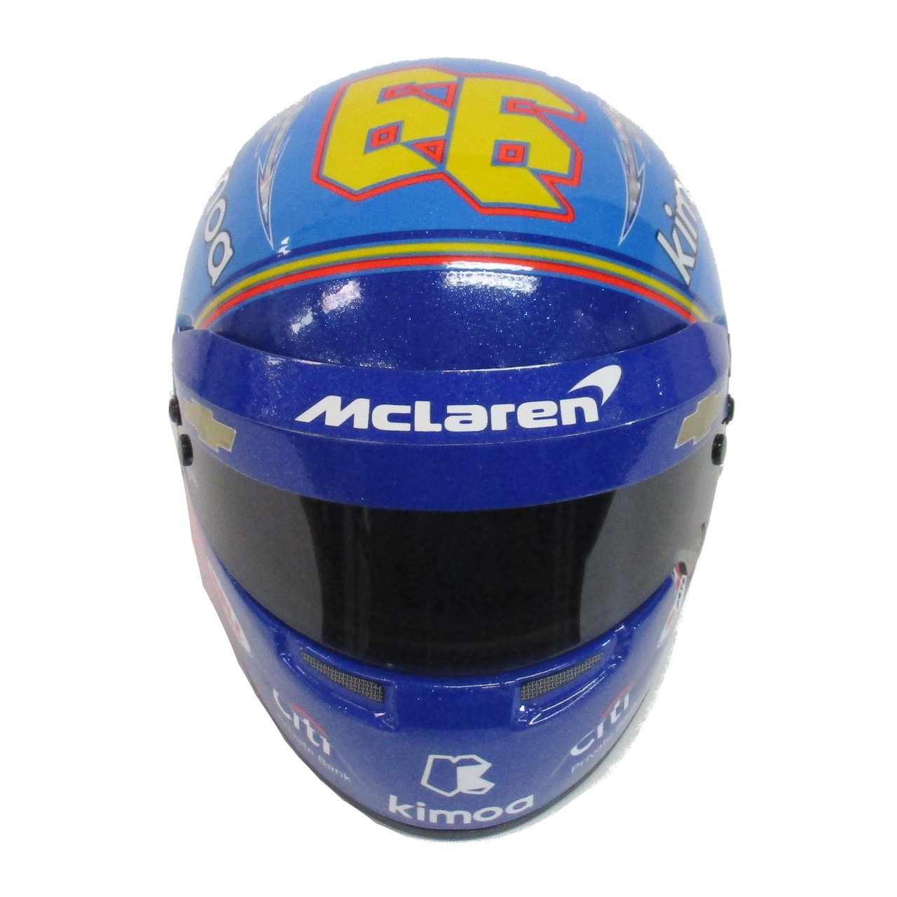 Fernando Alonso McLaren 12 Scale Mini Helmet Indianapolis Motor