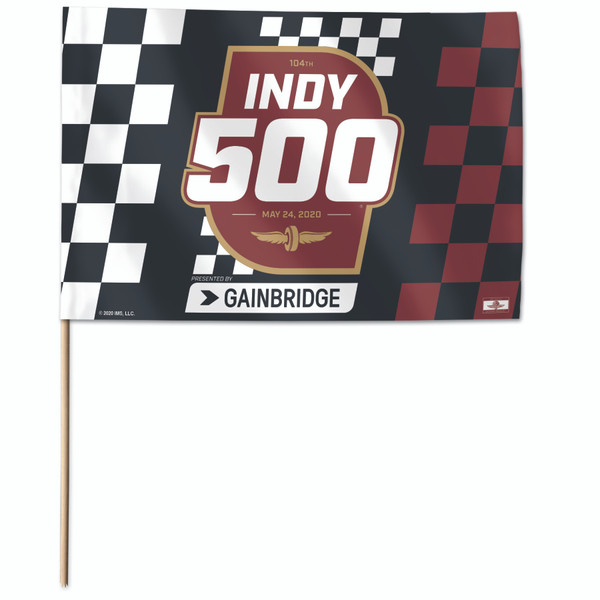 2020 Indy 500 Event Stick Flag Indianapolis Motor Speedway/INDYCAR