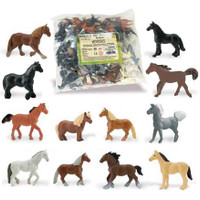 Safari Horses Bulk Bag - 48 Pieces