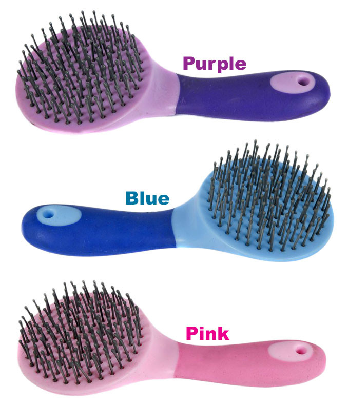 Mane And Tail Brush Soft Touch FREE UK Postage PINK/ PURPLE 