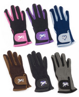 Ovation Heart & Horse Gloves, Youth Sizes A & B