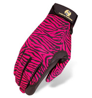 Heritage Performance Gloves - Wild Zebra Print, Sizes 4 - 7