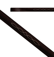 Regal Fancy Stitched Browband, Havana, Four Sizes