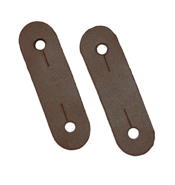 Brown Leathers For Safety Stirrups Replacement Rubber Peacock Rings Pack 