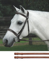 Bobby's Padded, CONTOUR Crown, Fancy Bridle with Fancy Reins