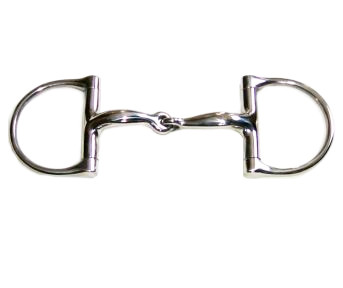 Coronet Hunter Dee Ring Snaffle English Bit with Single-Jointed Mouth 