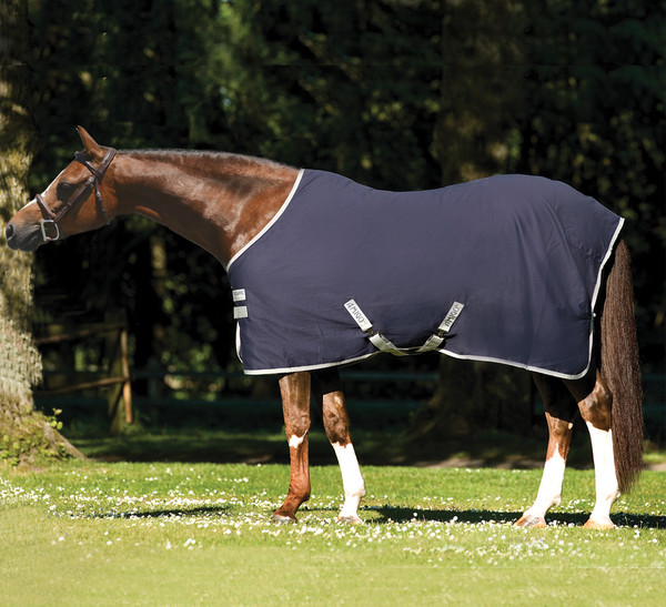 Amigo Pony Stable Sheet, Navy/Silver, 45" 63"