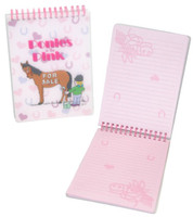 Ponies in the Pink Steno Style Notebook
