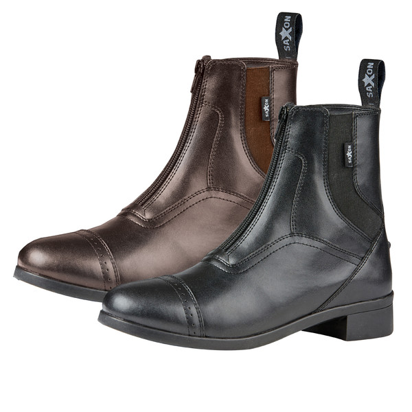 Saxon Syntovia Zip Paddock Boots, Childs Sizes 10 - 5