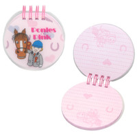 Ponies in the Pink Small Round Notebook
