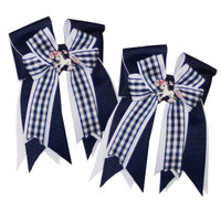 Belle & Bow Show Bows, Navy Smarties
