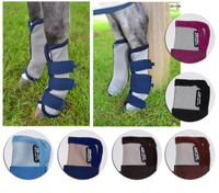 Amigo Fly Boots, Set of Four, Pony & Cob Sizes, Oatmeal/Black Only