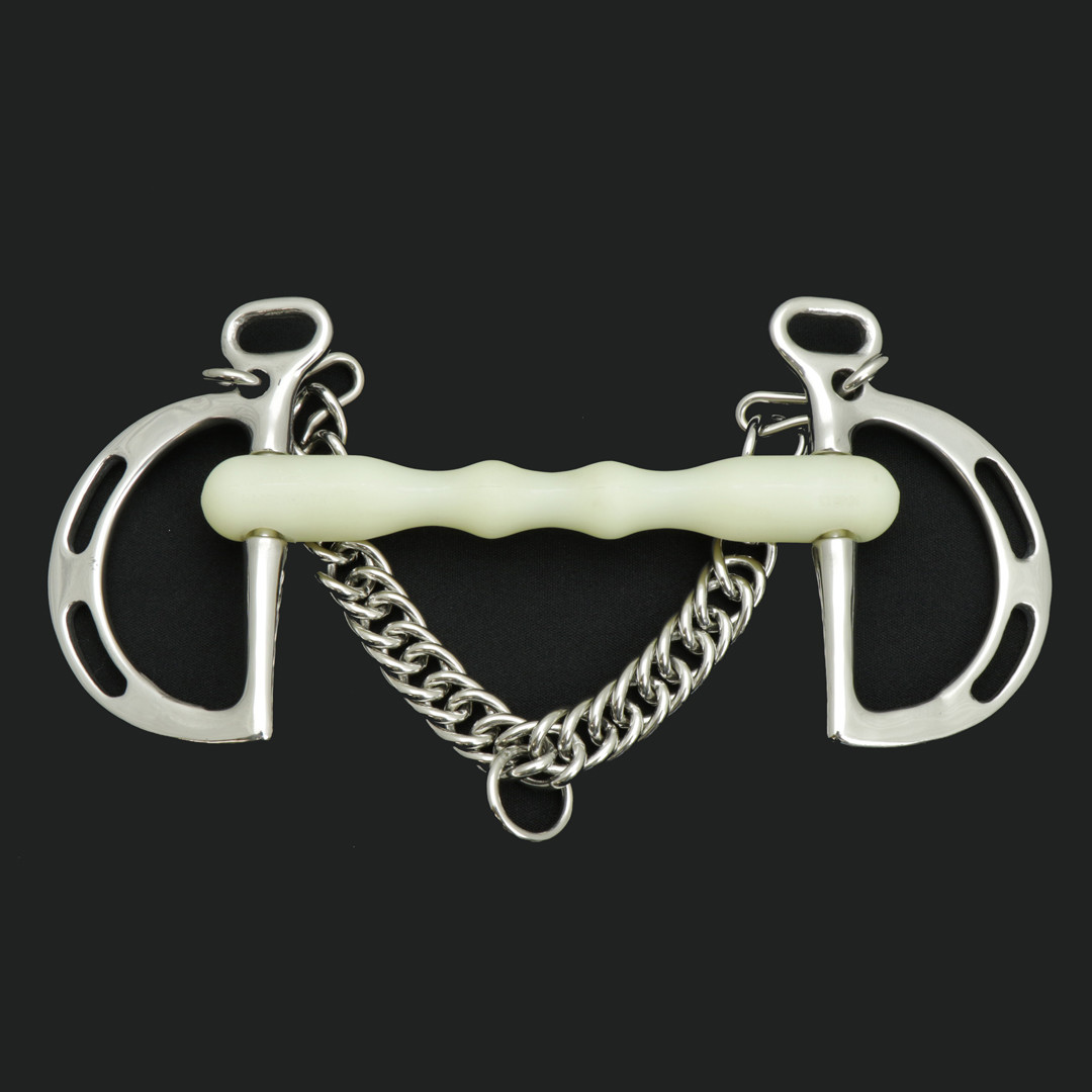 HILASON Stainless Steel Kimberwick Horse Bit Snaffle Mouth