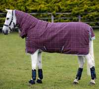 Rhino Pony All-In-One Heavy Turnout, Berry Check, 48", 51" & 54" Only