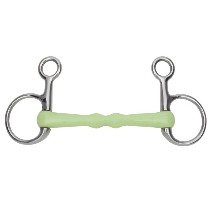 Baucher Hanging Cheek Mullen Barrel Horse Snaffle Bit – Copper & Stainless, Myler Style