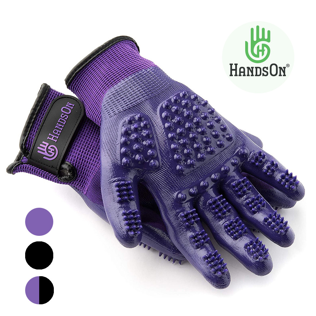 HandsOn Wet/Dry Grooming Gloves