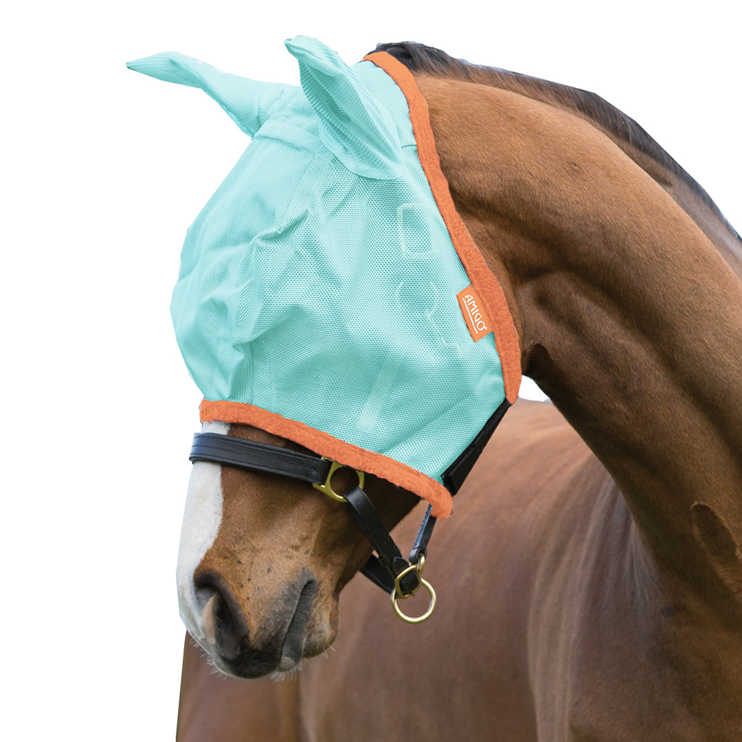 Horseware Amigo Flymask ALL SIZES  Comfortable fleece edging; Soft ear protectio 
