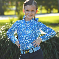 Belle & Bow Max Blue, Long Sleeve Sun Shirt, Kids 2 Years Only