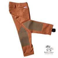 Belle & Bow Front Zip Rust Jodhpurs, Size 14 Years Only
