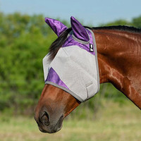 Cashel Crusader Fly Mask Standard with Ears, Orchid, Small/Medium Pony