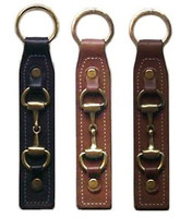 Tory Leather Key Ring with Snaffle Bit