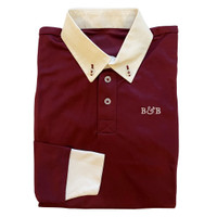 B&B Boys Long Sleeve Polo/Show Shirt, Sizes 2 - 12