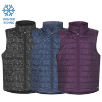 Kerrits Kids Winter Whinnies Quilted Vest, Admiral, Black or Raisin