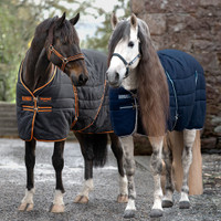 Rambo 200g Stable Blanket with Embossed Lining, Black or Navy, 60" - 69"