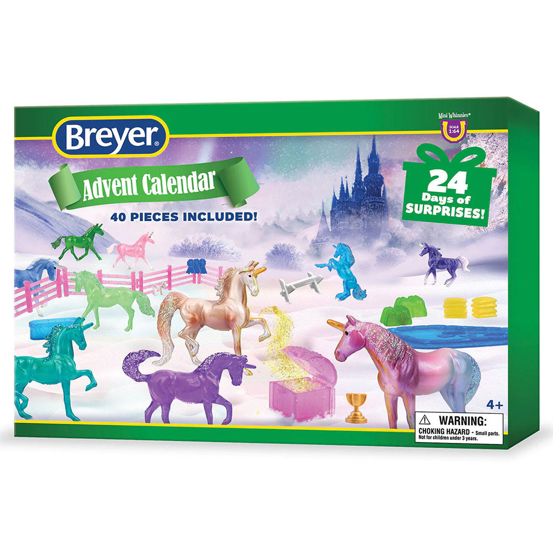 Breyer Advent Calendar, Unicorn Magic, Play Set with 40 Mini Whinnies
