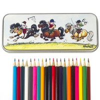 Thelwell Pencil Tin & 12 Colouring Pencils