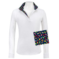 RJ Classics Maddie Jr 37.5 Shirt, White with Popsicles Trim, XXS - XL
