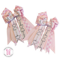 Bows to the Shows, Silver Snaffles & Pink Gingham