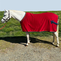 Rambo Jersey Cooler Dress Sheet, Red with Navy/Gold, 63"-69"